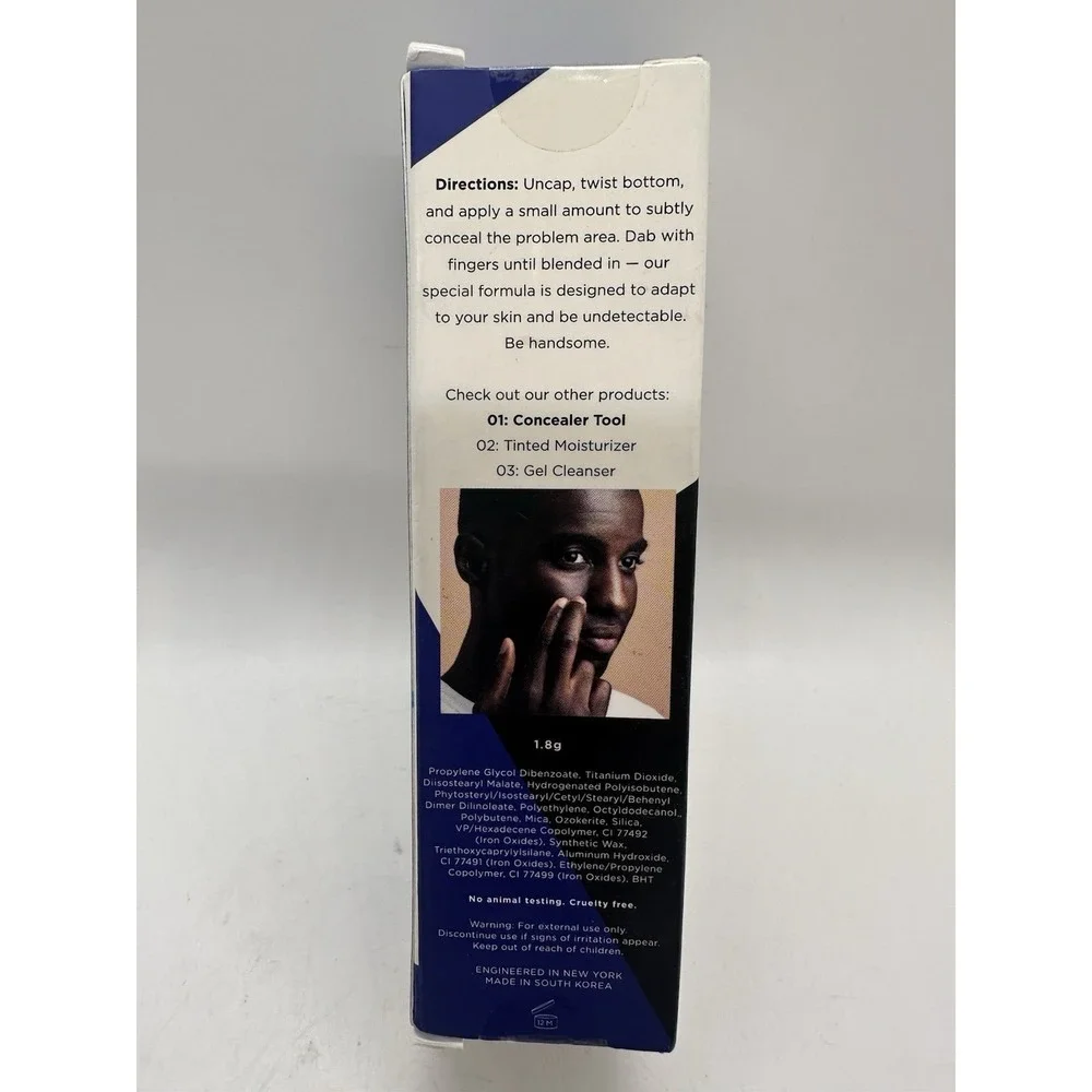 Stryx‎ 01 Concealer Tool Mens Dark Eclipse Covers Acne Dark Circles Scars Sealed
